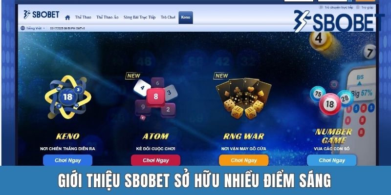 Giới thiệu SBOBET sở hữu nhiều điểm sáng