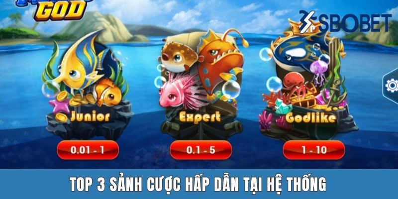 Đại Thánh Săn Cá Sbobet - Một Siêu Phẩm Giải Trí Đỉnh Cao Top 3 sảnh cược hấp dẫn tại hệ thống