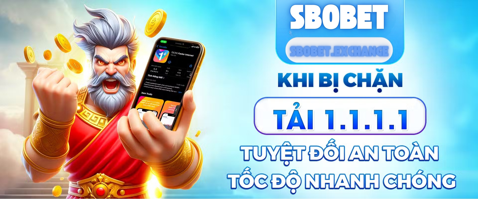 sbobet tải 1.1.1.1 ngay khi bị chặn
